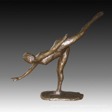 Статуя танцовщицы Статуя Современная леди Бронзовая скульптура TPE-1021